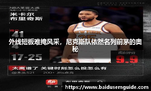 外线短板难掩风采，尼克斯队依然名列前茅的奥秘